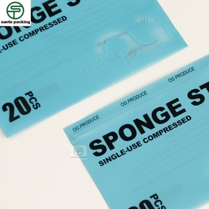 Customized logo Small-sized Printed Transparent Frosted Eco-friendly Cpe <b>Accessory</b> Socks Waterproof Packaging sealed Bag - Product Image 1