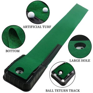 Tappetino da Golf per Allenamento Putting a Foro Singolo, Stile Mini, per Pratica Indoor, con Stampa in Poliestere, per Sport Golfistici - Product Image 2
