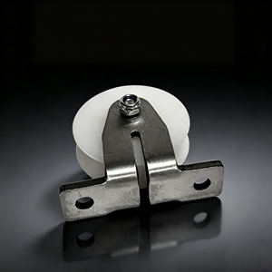 Rouleau de portail à gorge en V en acier inoxydable, double roulement, plaque de base, robuste, antirouille, pour usage extérieur, certifié CE, OEM - Product Image 2