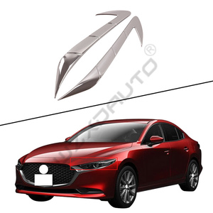 Kit carrosserie WZXD, kit extérieur complet chromé, accessoires, cadre de poignée, cadre de lampe, 2020 pour 3 Axela Hatchback - Product Image 2