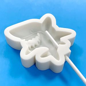 Molde de Silicona para Piruletas con Forma de Tiburón, Serie Océano, Piruletas con Forma de Delfín - Product Image 4
