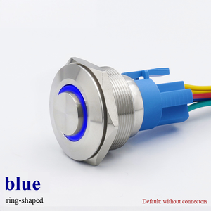 30MM Stainless Steel Button High Head Ring Illuminated IP65 1NO Home Appliance Control with LED <b>Light</b> - Product Image 5