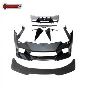 For Lamborghini Huracan LP610 Body Kit Vors Style Half Carbon Fiber Front Bumper Lip Side Skirts Rear Bumper High Tail <b>Wing</b> - Product Image 1