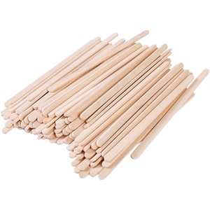 Agitateurs à café et à thé en bois de bouleau emballés individuellement, écologiques, biodégradables, jetables, portables, minimalistes, agitateurs personnalisés - Product Image 1