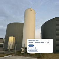 Réservoir de stockage cryogénique de CO2 d'occasion, à double paroi, sous pression, certifié ASME, 15 m, pour raffinerie pétrochimique de Bahreïn (GCC)