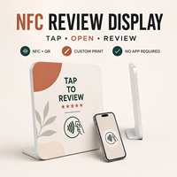Carte NFC Google Review en PVC acrylique Vorx Tech, personnalisée, imprimée, programmable, avec code QR, OEM ODM