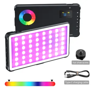 Fabricant Dimmable RGB LED photographie remplissage vidéo lumière youtube caméra lumière et microphone kit personnalisé de haute qualité