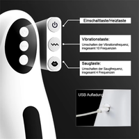 Jouets sexuels pour adultes, 4 modes d'aspiration, 10 modes de vibration, fonction chauffante, gobelet de masturbation pour hommes, jouets sexuels pour adultes imperméables pour hommes