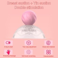 Jouets intimes en gros, stimulateurs de mamelons à 10 vitesses, ventouses rotatives pour stimulation des mamelons, étanches, pour femmes adultes