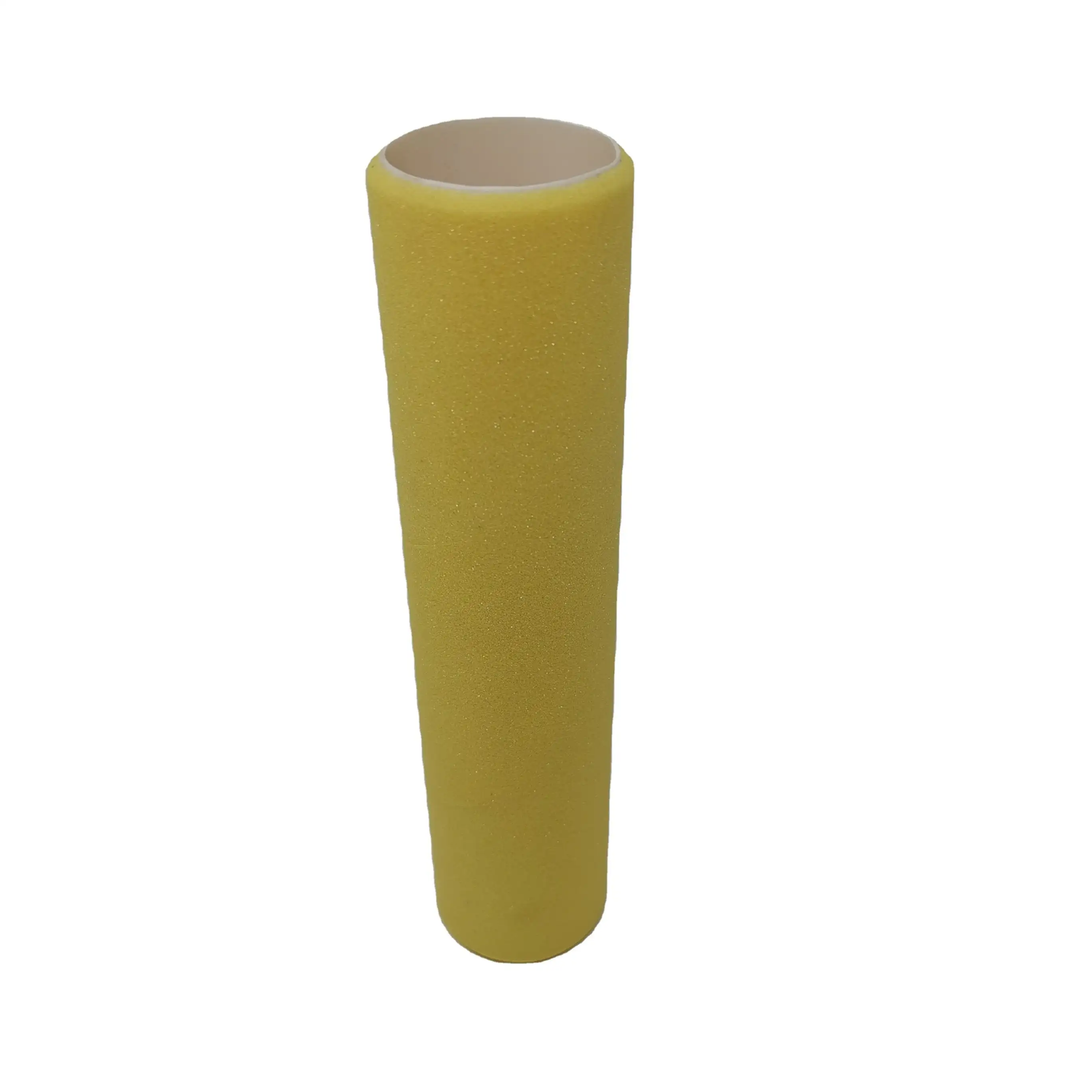צבע צהוב 7 אינץ 'ספוג שמן בסיס צפיפות בינונית שני קצוות שטוחים צבע רולר קצף