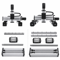 Robot CNC de 3 Ejes XYZ de Doble Riel Reforzado con Rodamientos de Acero de 120 mm, Precisión de 0.05 mm, Tornillo de Bolas C7 para Automatización Industrial