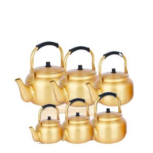 Bouilloire en aluminium jaune, théière en aluminium, cafetière coréenne, grande capacité 10L, chauffe-eau à gaz pour la maison - Product Image 1
