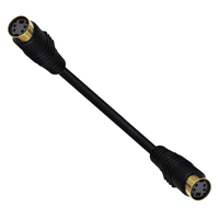 Câble coaxial mini DIN 4 broches plaqué or, femelle-femelle, paire torsadée, gaine PVC, vidéo, audio, S-Vidéo, alimentation pour moniteur et haut-parleur