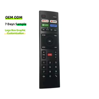 OEM ODM Nueva llegada 36 botones LED LCD TV Control remoto Funciones inteligentes Luz Funciones de voz Materiales de silicona ABS Uso en el hogar