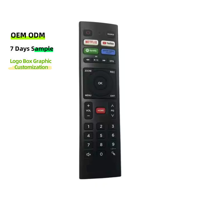 OEM ODM New Arrival 36-Button LED LCD TV Remote Control Smart Features Light Voice Functions ABS Silicone Materials Home Use