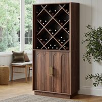 Armoire de rangement pour vin rouge en bois massif multicouche, vitrine pour spiritueux et champagne, cave à vin personnalisée au design moderne