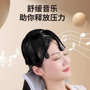 Scalp Care Head Spa Massager <b>Vibration</b> Rechargeable Black Button <b>Control</b> Plastic Material - Product Image 3