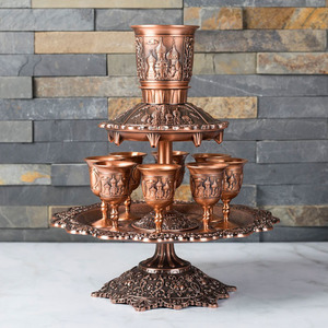 Elegante Estante Metálico para Copas de Vino, Decantador y Vertedor de Vino Tinto y Vino de Uva, Set de Regalo Completo para Fiestas y Reuniones - Product Image 5