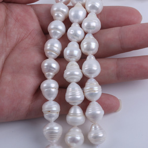 Perlas Sueltas Semiterminadas de Agua Dulce Natural al por Mayor, de 15 cm, 11-12 mm, en Forma de Hilo, para Manualidades - Product Image 5