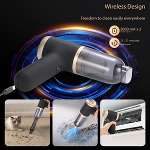 2025 nuevo Mini aspirador inalámbrico para coche, portátil, de alta succión, inalámbrico, de mano, soplado y succión integrada - Product Image 4