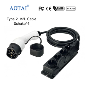 Cavo Adattatore AOTAI da Tipo <span class=keywords><strong>2</strong></span> a <span class=keywords><strong>Schuko</strong></span> V2L per Veicoli Elettrici, Compatibile con BYD, Renault, MG, XPENG, Hyundai, Geely, OMODA, JAECOO - Product Image 2