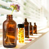 Bouteilles en verre Boston rondes transparentes de 8oz pour le brassage de Kombucha et de kéfir