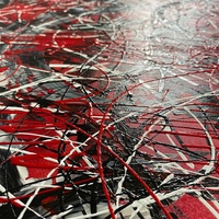 Peintures à l'huile de style Jackson Pollock, art sur toile, art coloré, rêves en fleurs, décoration moderne, décoration murale artisanale