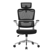 Chaise ergonomique en maille avec fonction de levage pour la maison, le bureau, le gaming, l'étude, l'atelier - Confortable pour une utilisation prolongée, réglable en hauteur, pivotante, à roulettes, moderne
