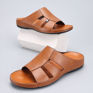 Sandales arabes multicolores de grande taille pour hommes, style Moyen-Orient, pour l'extérieur, pantoufles et chaussures de plage tendance - Product Image 6