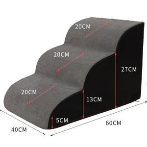 Escaleras para mascotas para perros pequeños y grandes, gatos con funda extraíble de 2 o 3 escalones para camas altas y sofá - Product Image 5