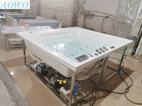 Vente flash : Baignoire spa à immersion carrée, baignoire spa à remous, baignoire encastrée intérieure/extérieure, jacuzzi, petite baignoire encastrée