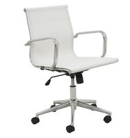 Chaises de bureau ergonomiques personnalisées en maille colorée pour cadres, chaises d'ordinateur pour réunions, visiteurs et réceptions, avec accoudoirs fixes
