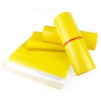 Sac d'expédition en polyéthylène LDPE de haute qualité avec logo du fabricant, imperméable, jaune, pour vêtements, sac d'expédition en polyéthylène