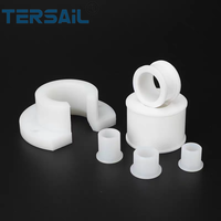 Douille PTFE personnalisée OEM de haute qualité Douille à bride d'usinage CNC Résistance aux hautes températures et résistance à la corrosion