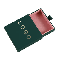Boîte cadeau de luxe personnalisée pour collier et boucles d'oreilles, avec logo, pochette mignonne, sac en papier cartonné, boîte de rangement magnétique pour bijoux