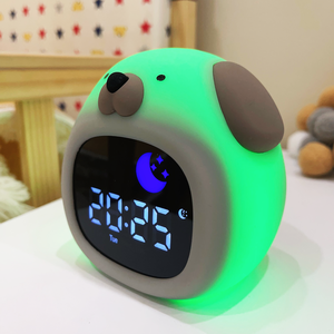 Trẻ Em Nhỏ Đồng Hồ Báo Thức Với LED Trẻ Em Của Ngủ Huấn Luyện Viên Ngủ Âm Thanh Máy Với Tiếng Ồn Trắng Ánh Sáng Ban Đêm Quà Tặng Cho Bé Trai Cô Gái - Product Image 2