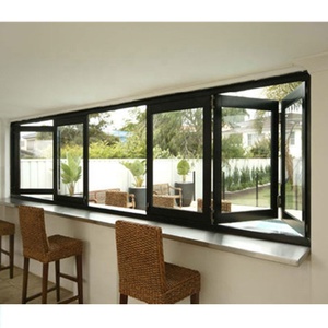 Portes patio pliantes en verre DAIYA, fenêtre à double vitrage avec cadre blanc - Product Image 6