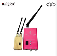 Récepteur vidéo Kimpok Ultra Longue Portée 1.5GHz 1405M-1680M VRX pour drone FPV, accessoire de drone, récepteur vidéo haute sensibilité 12 canaux