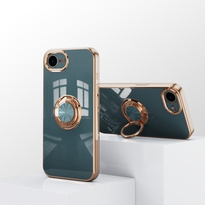 เคสยึดแหวน6D แฟชั่นฝาหลังโครเมี่ยมสำหรับ iPhone 16E/16/15 pro/ 14 PROMAX ที่ยึดในรถแม่เหล็ก - Product Image 6