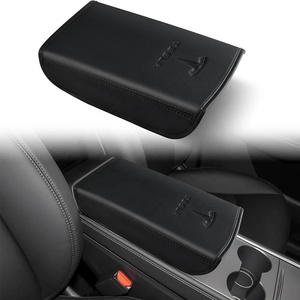 Cubierta de Cuero para Reposabrazos Delantero de <span class=keywords><strong>Tesla</strong></span> Model 3/Y 2017- Protector de Consola Interior - Product Image 2
