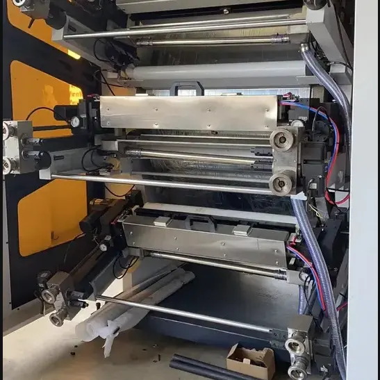 6 colors high speed BOPP PVC PE flexographic printing machine paper bag CI Flexo printing machine