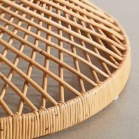 Table basse artisanale en rotin tressé style ferme, meuble de salon écologique naturel, table d'appoint, fournisseur en gros