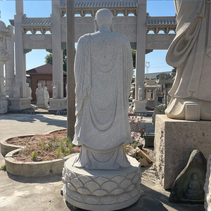 Statues de Bouddha Bodhisattva <span class=keywords><strong>Jizo</strong></span> Ksitigarbha sculptées à la main en pierre naturelle pour projet de jardin extérieur de temple, à vendre - Product Image 6