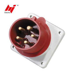 ปลั๊กไฟฟ้า IP44ยุโรป32A อุตสาหกรรมปลั๊กอุตสาหกรรมแบบตายตัว3P + N + E Inlet 400V - Product Image 1