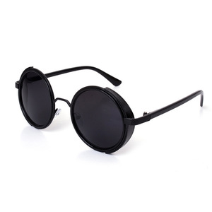 Jamie 3064 Round Sunglasses Metal Frame UV400 Protection Unisex Steampunk Style - Product Image 2