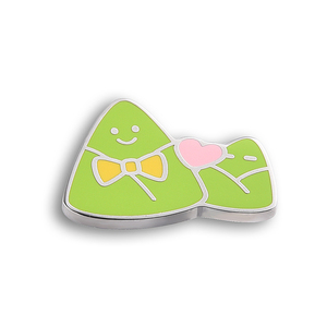 Customized Unique Design Zongzi Irregular Metal Souvenir Gift <b>Badge</b> - Product Image 3