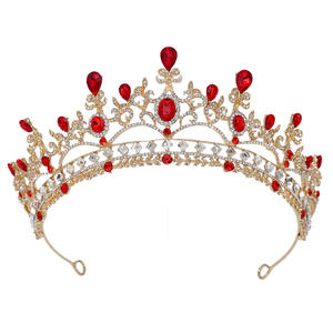 Corona di lusso della <span class=keywords><strong>regina</strong></span> copricapo da sposa da Studio palla accessori per capelli corona - Product Image 1