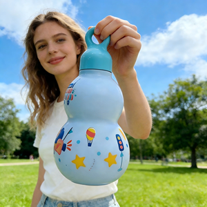 Nuova Borraccia Termica Emode a Forma di Zucca, Design Innovativo per Attività all'Aperto - Product Image 3