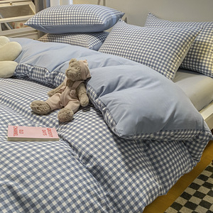 Mềm ấm Nữ Hoàng Kích thước Polyester điền Quilt khách sạn tartan beddings sợi nhỏ Duvet - Product Image 4