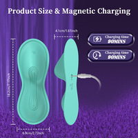 Intelligenter Tragbarer Slip-Vibrator mit Doppelmotor, Klitoris- und Analstimulator, App-Fernbedienung, Wiederaufladbar, Leise, Silikon, Wasserdicht IPX7